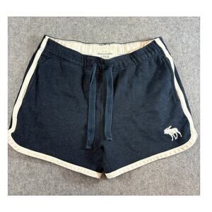 Abercrombie & Fitch Shorts Women Medium Blue Pull On Athletic Lounge Performance